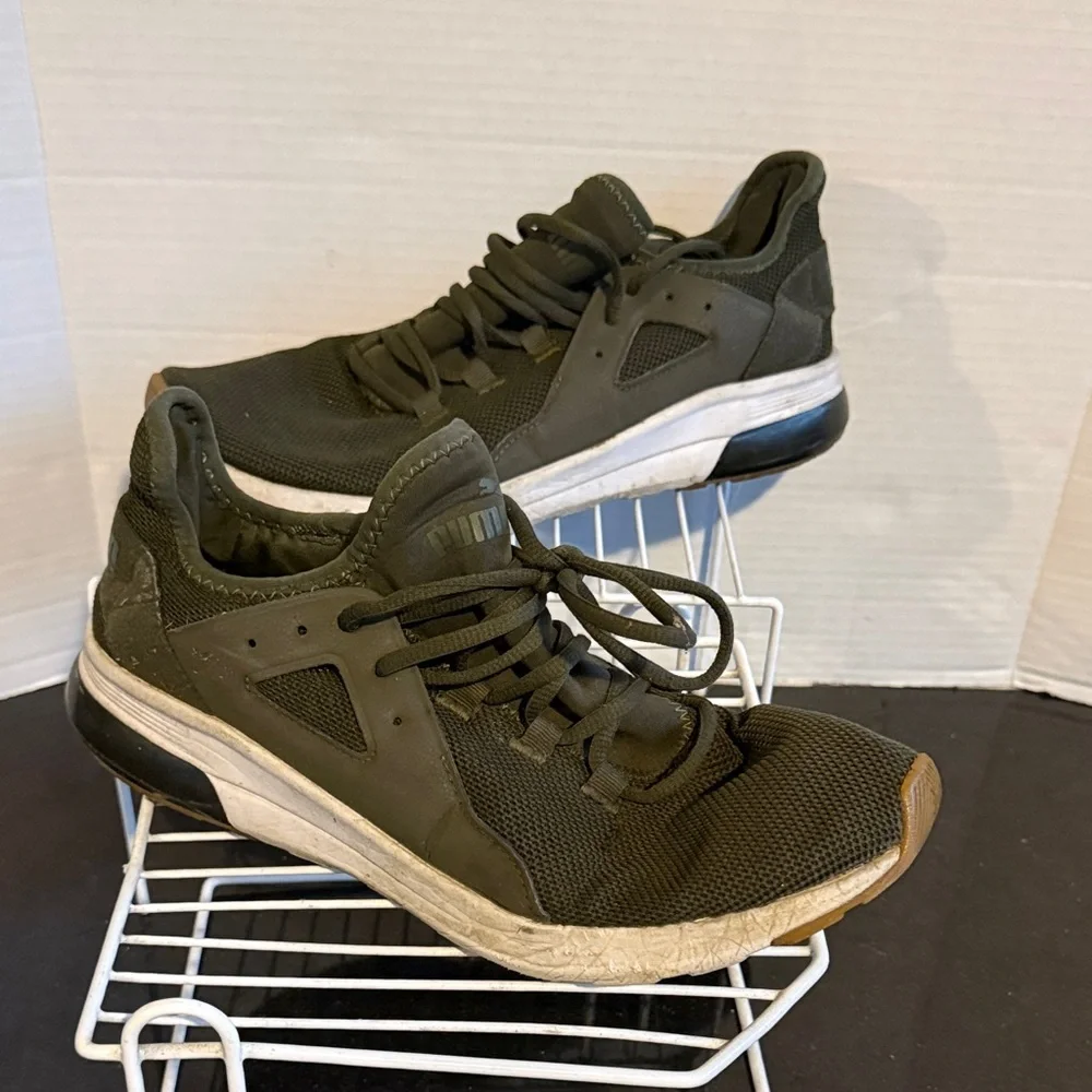 Puma Electron Street Sneakers Olive Green Men 10.5